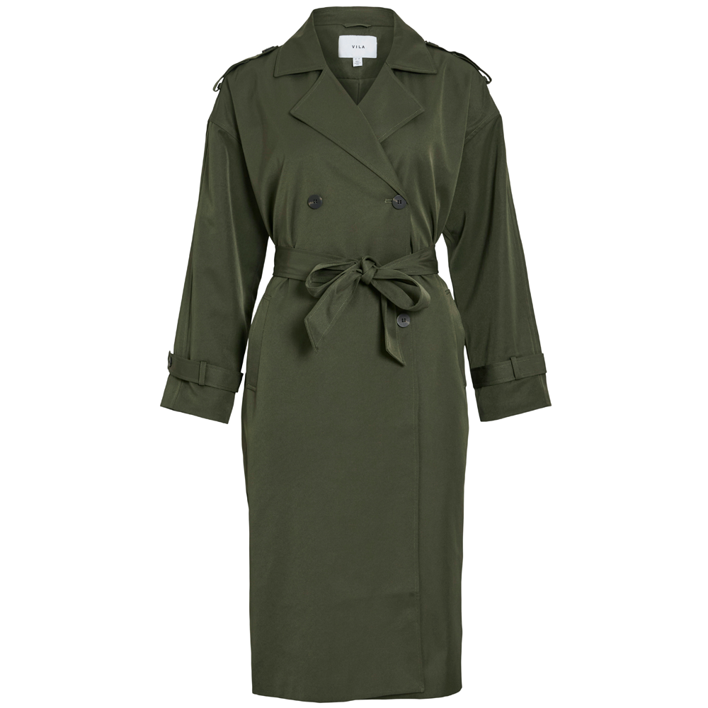 Vila Addison Long Trench Coat